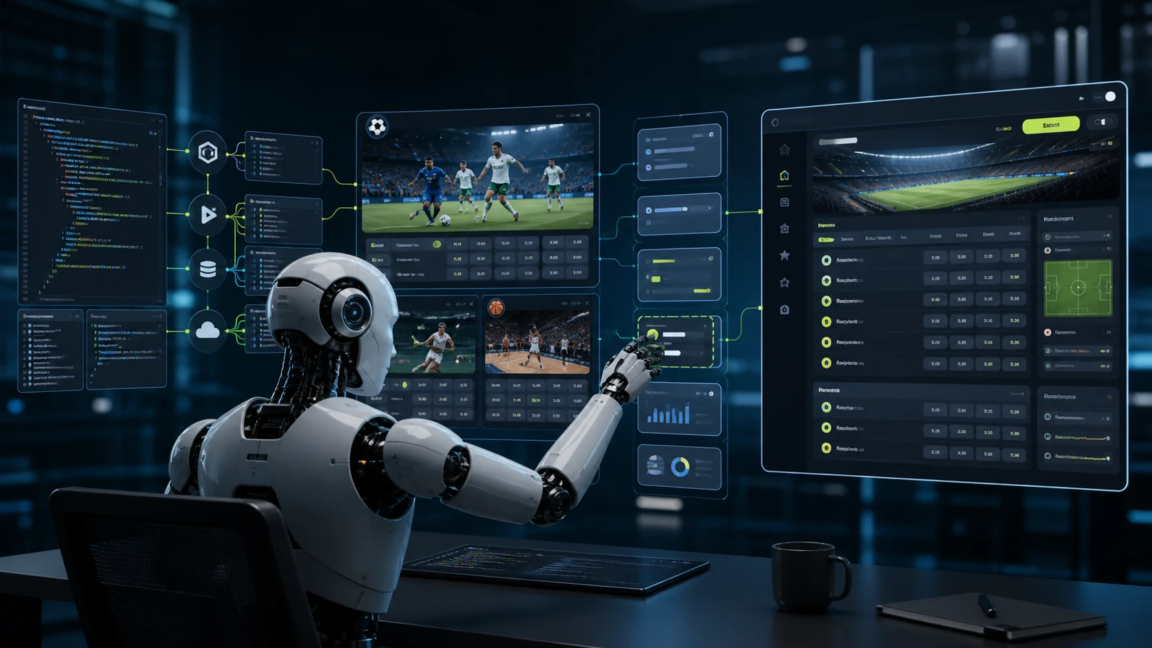 Building a sportsbook website with AI and connecting real sports data